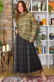 Braemar Stripey Knit Greens